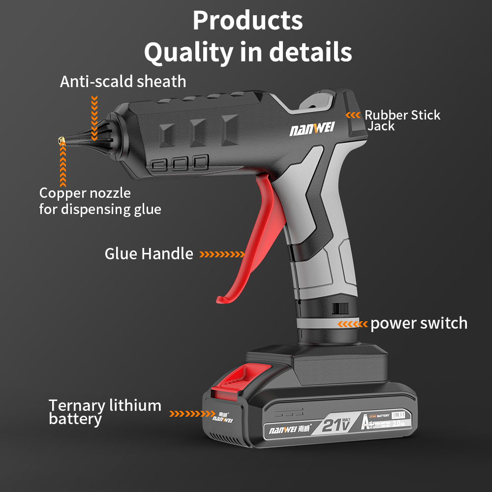 Cordless Battery Hot-Melt Glue - đánh giá và giá Hot Melt Glue Gun Cordless