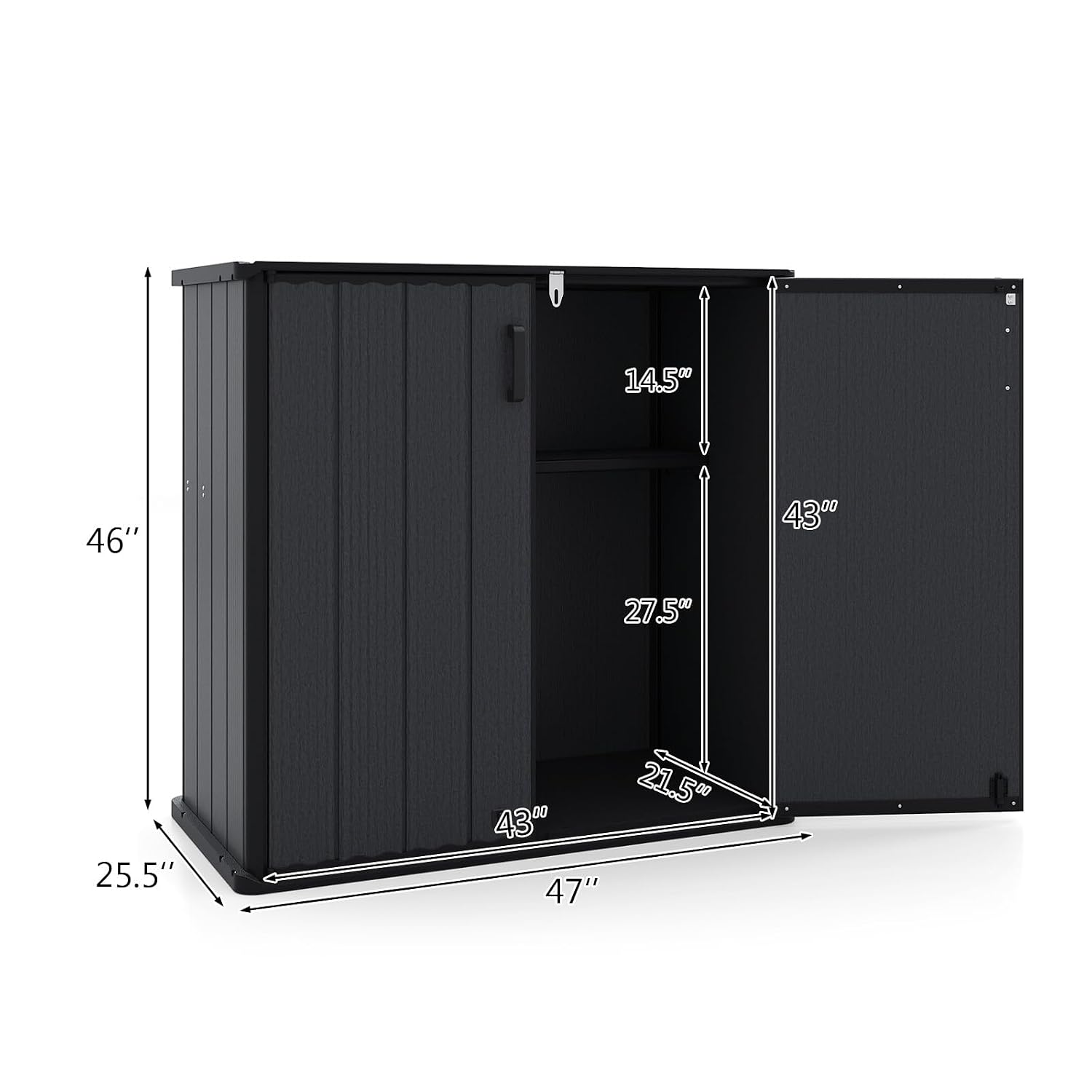Outdoor Storage Shed 23.5 Cu.f - đánh giá và giá Garden Tools