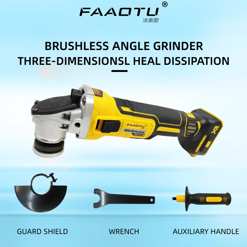 FAAOTU DCG405 125mm flat head  - đánh giá và giá Brushless Angle Grinder Battery Powered