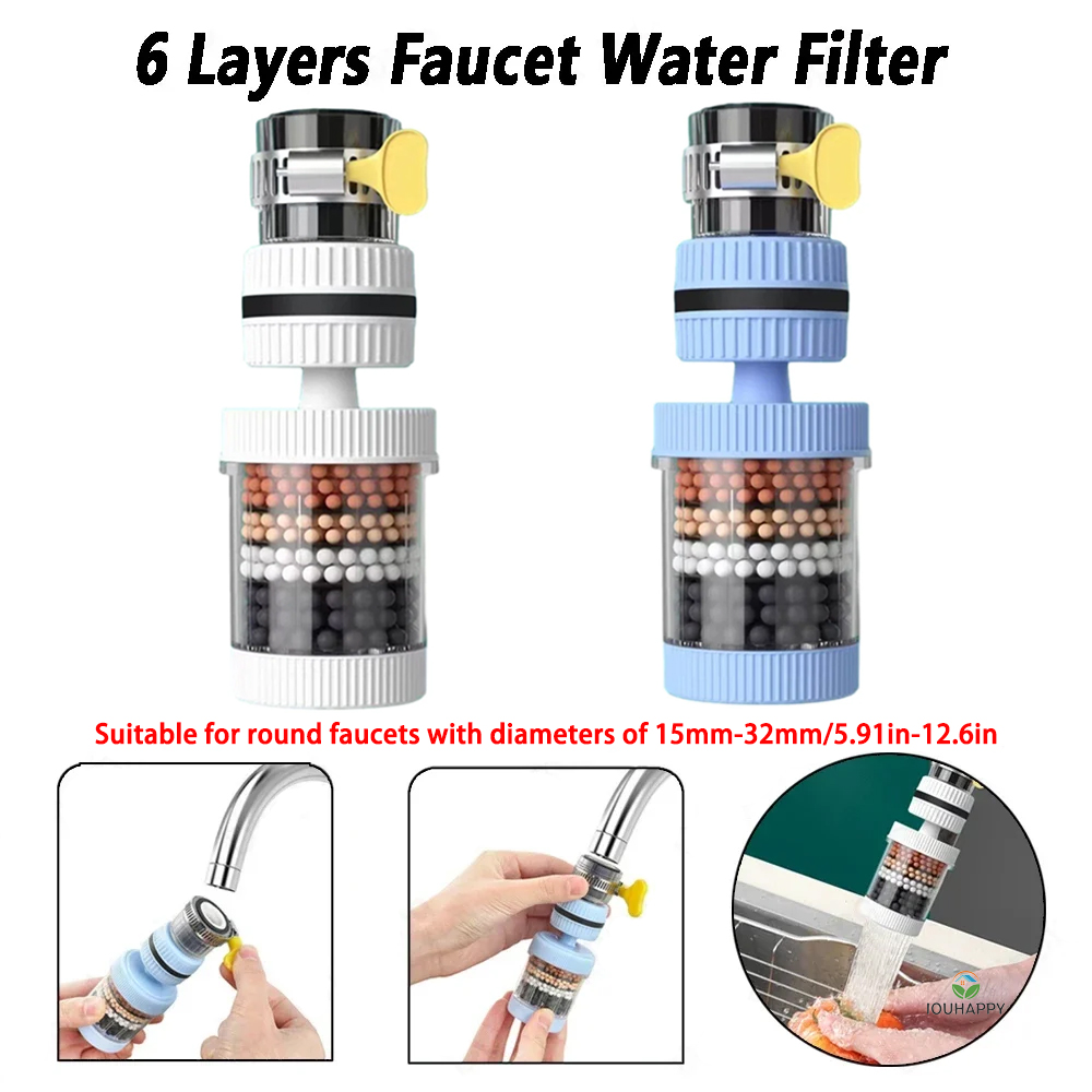 6 Layers Faucet Water Filter U - đánh giá và giá Plumbing
